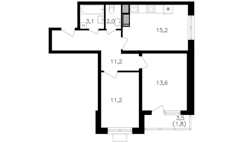 62 м², 3-комнатная квартира 19 990 000 ₽ - изображение 85