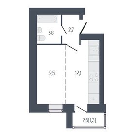 29,4 м², 1-комнатная квартира 3 450 000 ₽ - изображение 83
