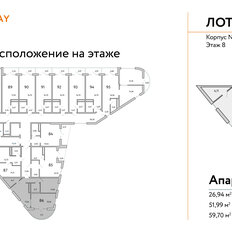 Квартира 59,7 м², 2-комнатные - изображение 2