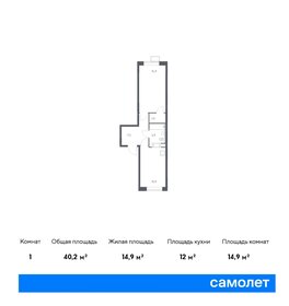 Квартира 40,2 м², 1-комнатная - изображение 1