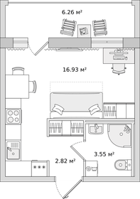 24,6 м², квартира-студия 5 490 000 ₽ - изображение 97