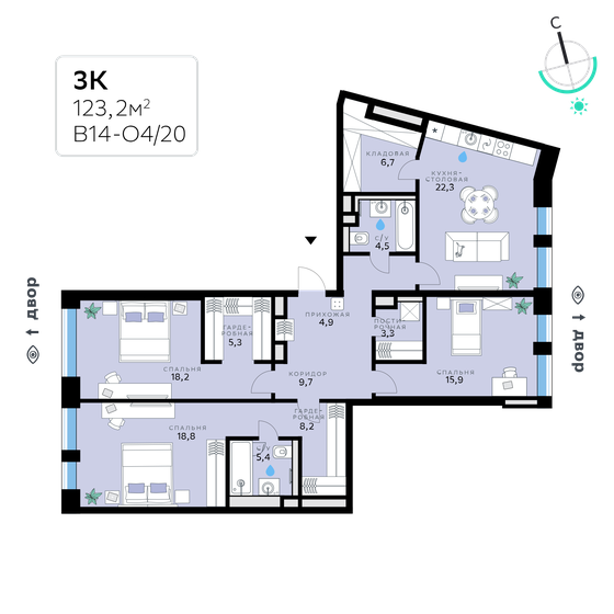 114 м², 4-комнатная квартира 65 000 000 ₽ - изображение 89