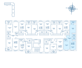 Квартира 60,9 м², 2-комнатная - изображение 2