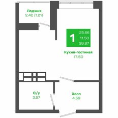 Квартира 26,9 м², студия - изображение 2