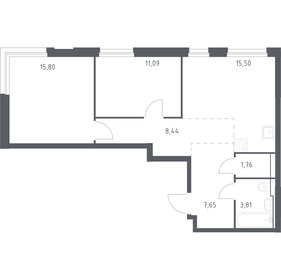 64 м², 3-комнатная квартира 17 000 000 ₽ - изображение 59