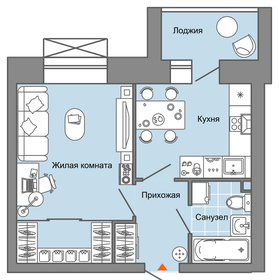 35 м², 1-комнатная квартира 4 194 648 ₽ - изображение 12