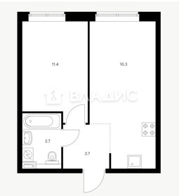 Квартира 35,1 м², 1-комнатная - изображение 1