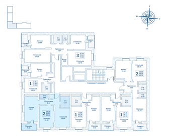 63,6 м², 2-комнатная квартира 6 997 100 ₽ - изображение 10
