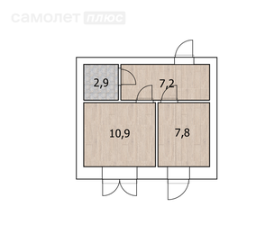 32,6 м², 1-комнатная квартира 3 980 000 ₽ - изображение 74