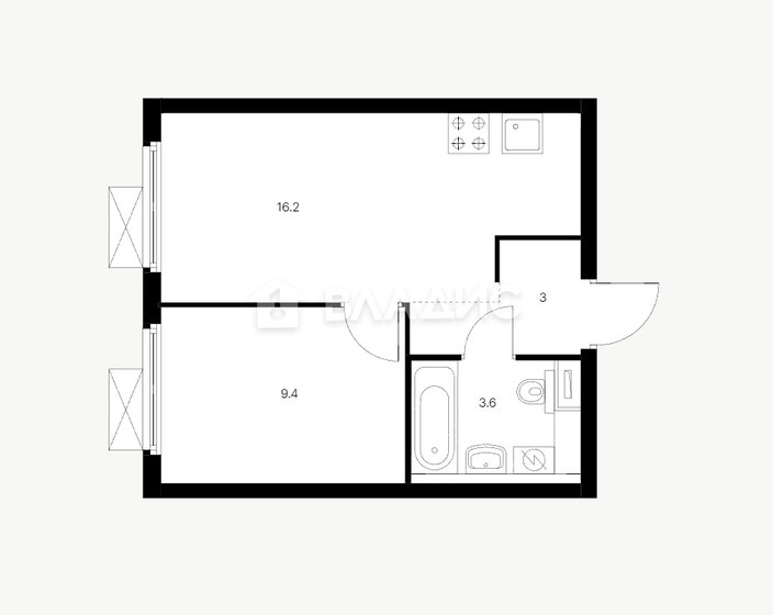 32,5 м², 1-комнатная квартира 12 000 000 ₽ - изображение 23