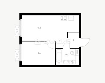 Квартира 32,5 м², 1-комнатная - изображение 1