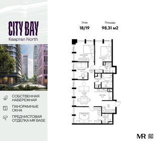 Квартира 98,3 м², 4-комнатная - изображение 1