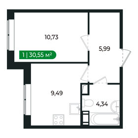 32,4 м², 1-комнатная квартира 4 150 000 ₽ - изображение 70