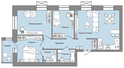 88 м², 4-комнатная квартира 8 808 346 ₽ - изображение 41