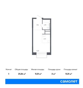 21,3 м², квартира-студия 5 566 170 ₽ - изображение 24