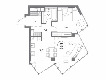 62 м², 1-комнатная квартира 63 000 000 ₽ - изображение 80