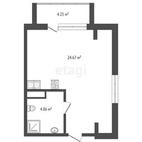 Квартира 35,1 м², студия - изображение 1