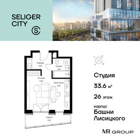 33,2 м², квартира-студия 16 600 000 ₽ - изображение 125