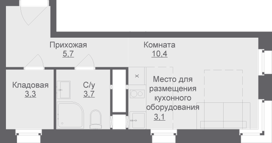 26,3 м², апартаменты-студия 5 512 824 ₽ - изображение 12