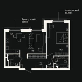 84 м², 3-комнатная квартира 15 023 400 ₽ - изображение 31