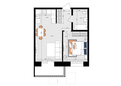 48,4 м², 1-комнатная квартира 8 200 000 ₽ - изображение 92