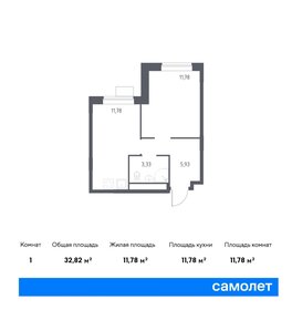 Квартира 32,8 м², 1-комнатная - изображение 1