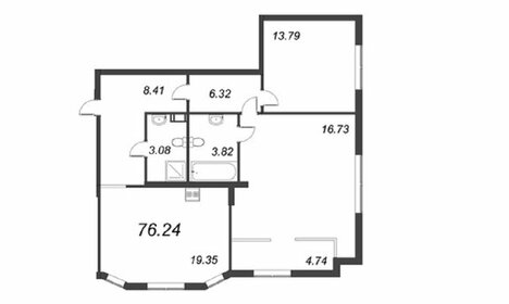 76,6 м², 2-комнатная квартира 31 400 000 ₽ - изображение 61