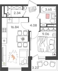 37,8 м², 2-комнатная квартира 3 967 950 ₽ - изображение 8