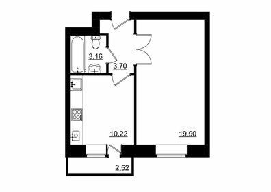 35,7 м², 1-комнатная квартира 3 105 900 ₽ - изображение 8