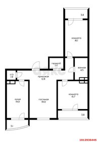 Квартира 97 м², 3-комнатная - изображение 1