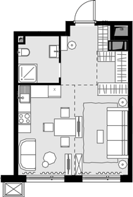33,7 м², 1-комнатная квартира 12 671 200 ₽ - изображение 25