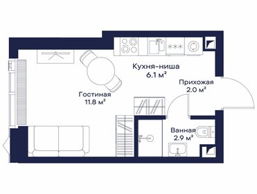 22,8 м², квартира-студия 16 238 108 ₽ - изображение 8