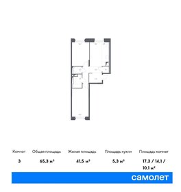 Квартира 65,3 м², 2-комнатная - изображение 1