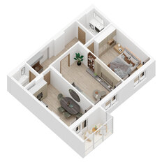 Квартира 76,1 м², 2-комнатная - изображение 2