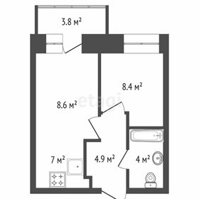 Квартира 56,9 м², 2-комнатная - изображение 1