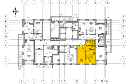 41,3 м², 1-комнатная квартира 8 980 575 ₽ - изображение 84