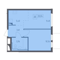 Квартира 33,4 м², 1-комнатная - изображение 5