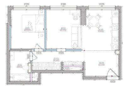 Квартира 57 м², 2-комнатная - изображение 1