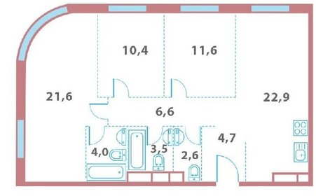 67 м², 3-комнатная квартира 33 500 000 ₽ - изображение 92