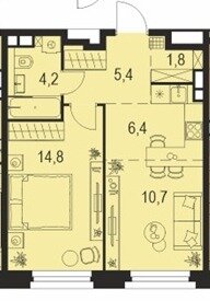 Квартира 43,3 м², 2-комнатная - изображение 2