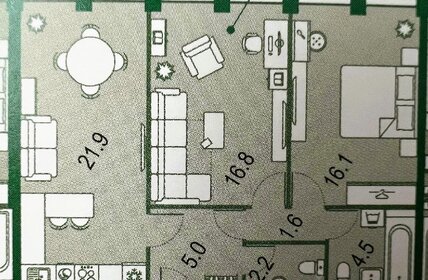 Квартира 65 м², 2-комнатная - изображение 1