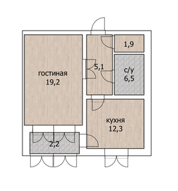 42,5 м², 1-комнатная квартира 6 500 000 ₽ - изображение 68