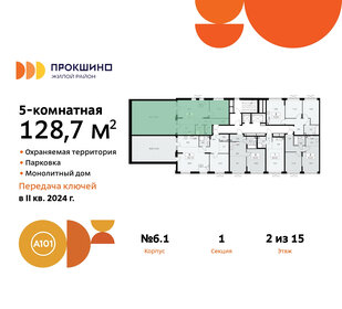 136,7 м², 5-комнатная квартира 32 659 270 ₽ - изображение 7