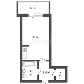 Квартира 24,3 м², студия - изображение 4