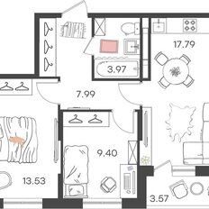 Квартира 54,5 м², 3-комнатная - изображение 2