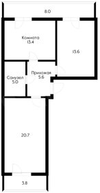 54,8 м², 2-комнатная квартира 4 600 000 ₽ - изображение 43