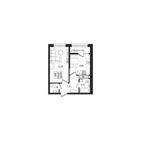 33,9 м², 1-комнатная квартира 4 500 000 ₽ - изображение 80