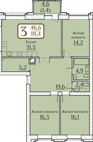 90 м², 3-комнатная квартира 20 000 000 ₽ - изображение 39