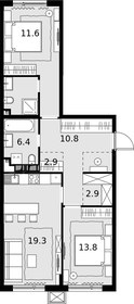 82,3 м², 3-комнатная квартира 26 790 000 ₽ - изображение 88