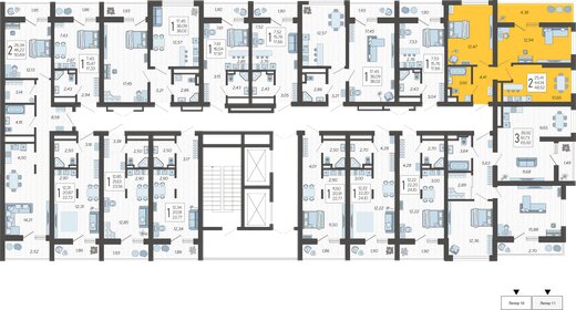 48,7 м², 2-комнатная квартира 18 456 220 ₽ - изображение 27